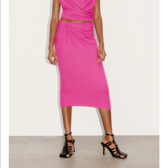 Zara Skirts New Zara Pink Skirt Poshmark